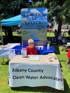 Albany County Clean Water Advocates; Genuine Laramie Tap Water booth for the 4th of July